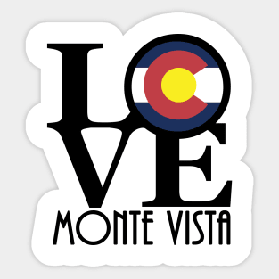 LOVE Monte Vista Colorado Sticker